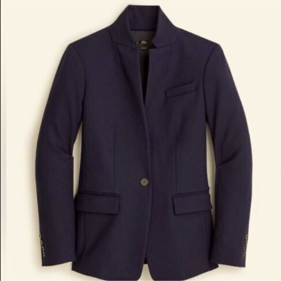 NWT J. Crew Black Regent Blazer Size 6 (currently sold out at J.Crew) - Picture 1 of 16